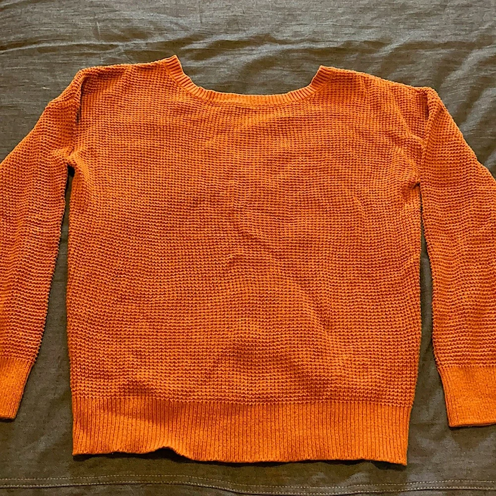 Rust open back sweater - Picture 1 of 4